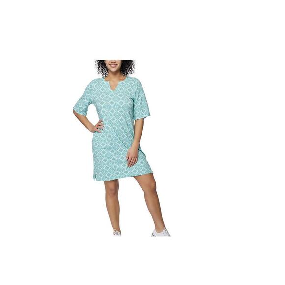Hang Ten Ladies' UPF 50+ Sun Dress, Aqua - XS - Picture 2 of 3
